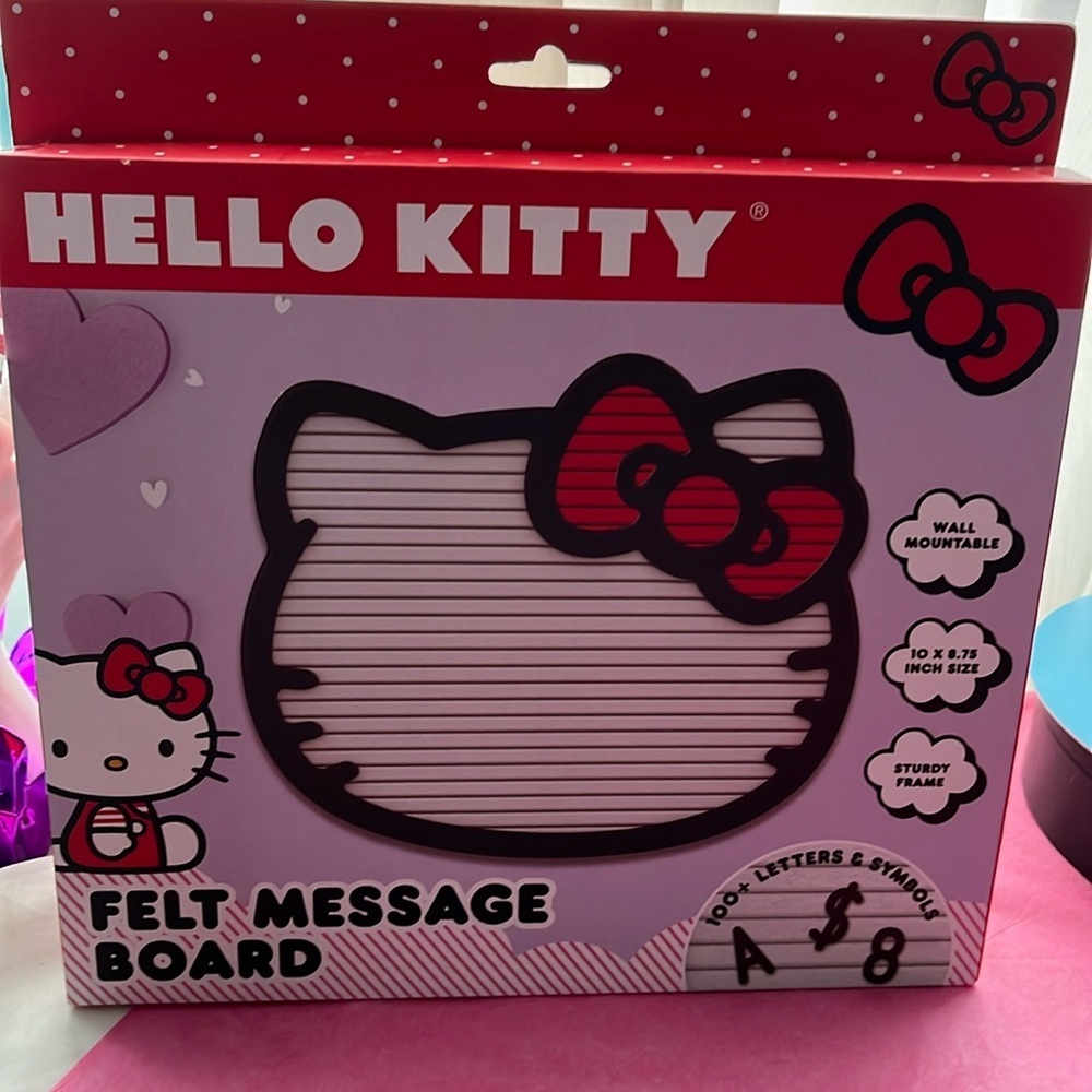 Hello Kitty Felt Message Board NIP
